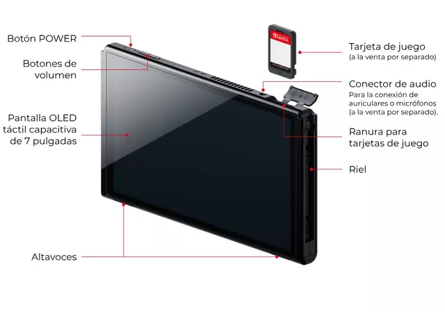 Comprar Funda Nintendo Switch Oled Negra screen 7