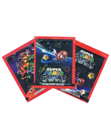 Pack de 10 Sobres de Pegatinas Super Mario Galaxy