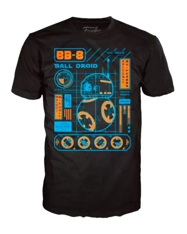 Camiseta POP! BB8 Blueprint Star Wars Talla S