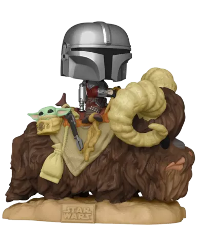 Figura POP! Mandalorian y Baby Yoda en Batha Star Wars: The Mandalorian