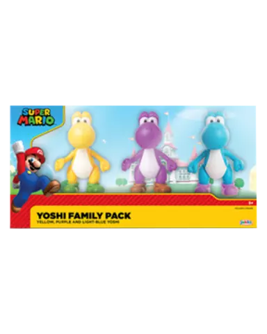 Pack 3 Figuras Yoshi Family Super Mario 10 cm