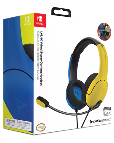 Auriculares LVL40 Amarillo Azul Licenciados
