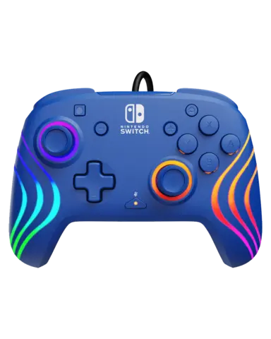 Mando Afterglow Wave Azul con Licencia Oficial de Nintendo