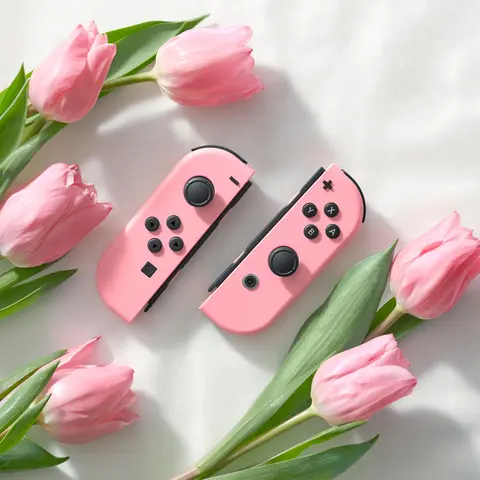 Mandos Joy-Con Rosa Pastel