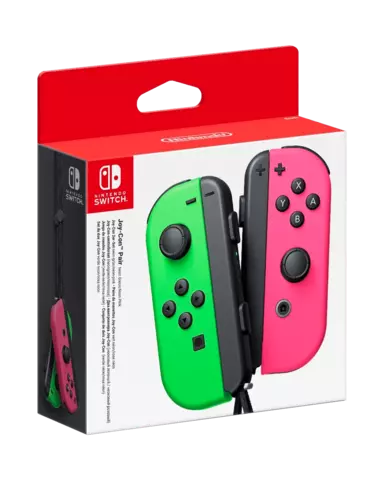 Mando JoyCon Verde Neón/Rosa Neón