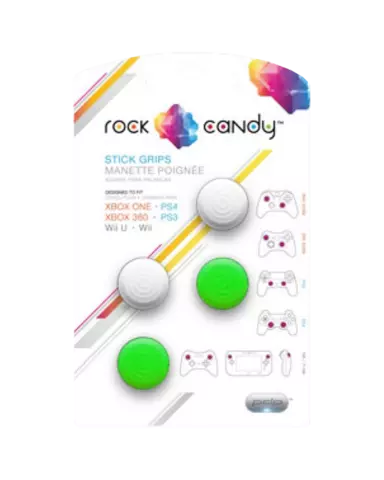 Rock Candy Stick Grips para Mandos (Blanco/Verde)