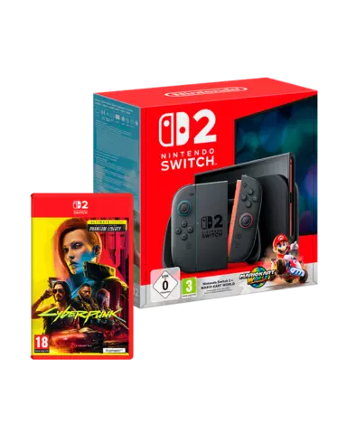 Nintendo Switch 2 + Mario Kart World + Cyberpunk 2077 Ed. Ultimate