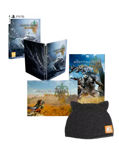 Monster Hunter Wilds Edición Steelbook + Gorro "Palico"